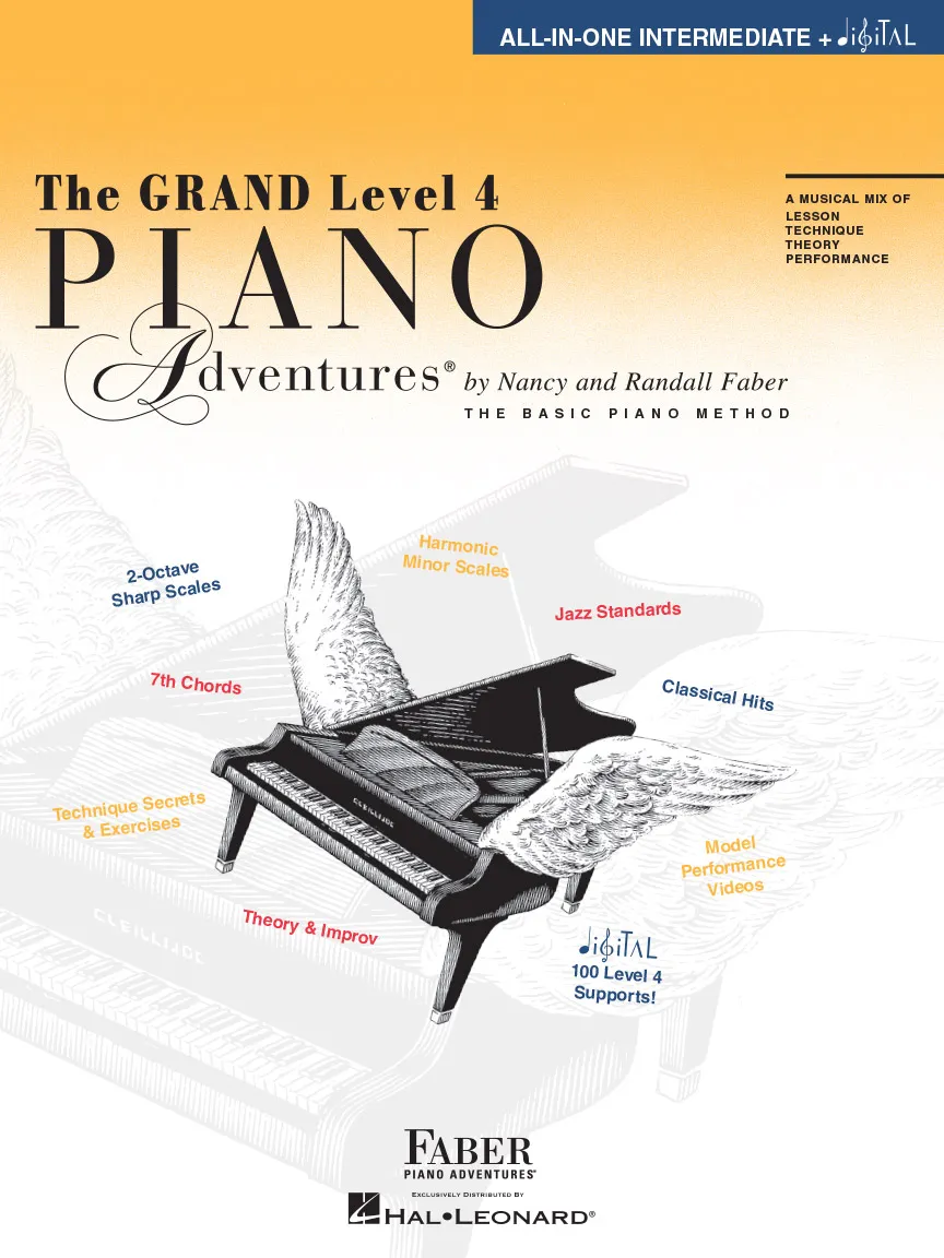 Faber Piano Adventures The Grand Level 4 All-in-One učebnice pro klavír