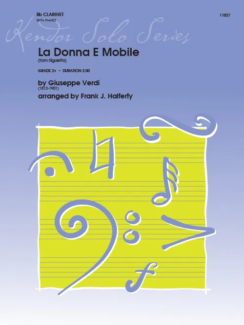 Kendor Music La Donna E Mobile noty pro klarinet a klavír