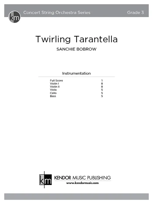 Kendor Music Twirling Tarantella partitura Full Score pro žáky