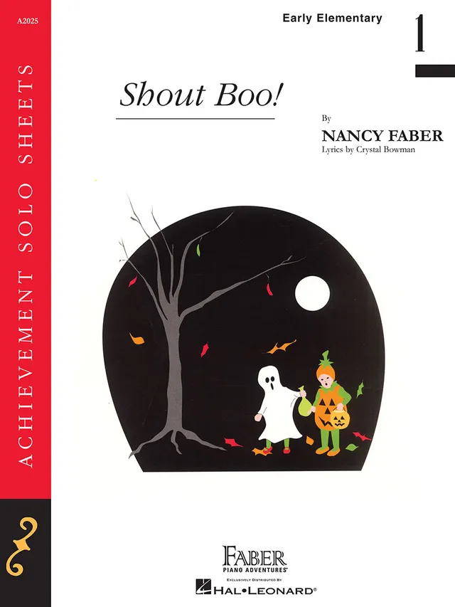 Faber Piano Adventures Shout Boo! noty Halloween d moll