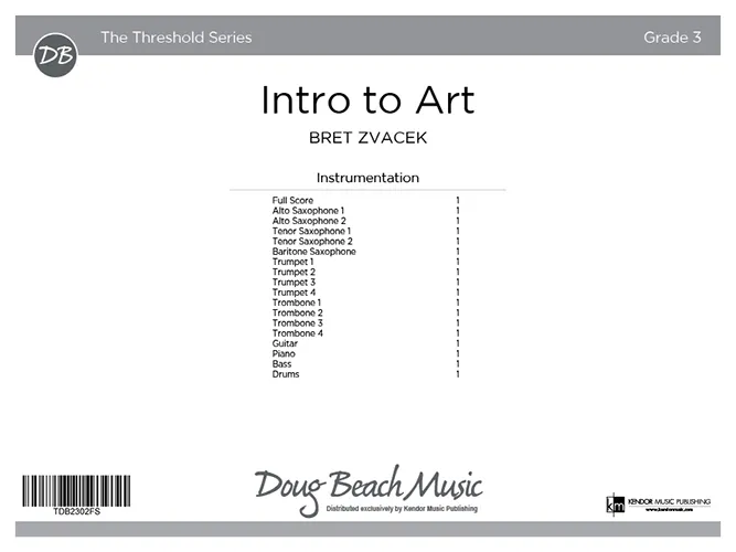 Kendor Intro To Art noty partitura jazz band