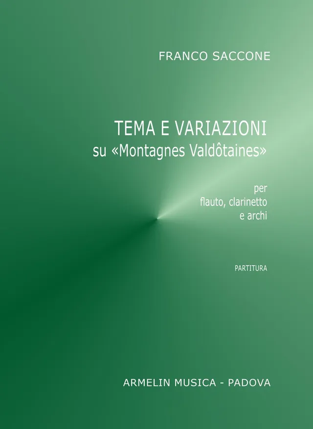 Armelin Musica Tema e variazioni Montagnes partitura