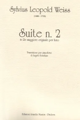 Armelin Musica Suite n. 2 in Re maggiore per liuto noty