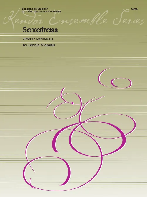Kendor Music Saxafrass noty saxofonový kvartet swing