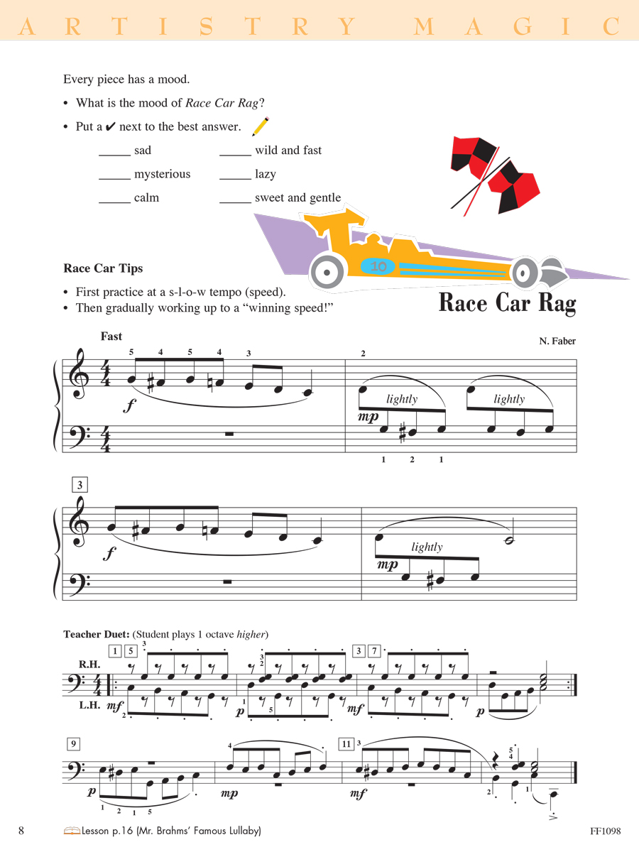 Faber Piano Adventures Level 2A Technique Artistry učebnice