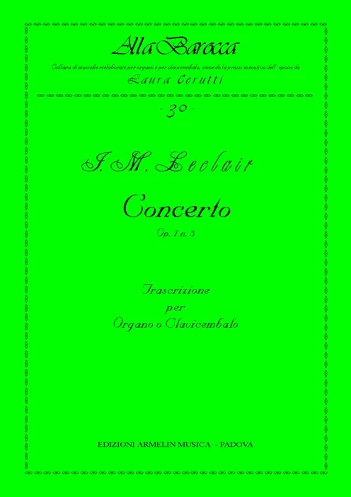 Armelin Musica Concerto op. 7 n. 3 noty