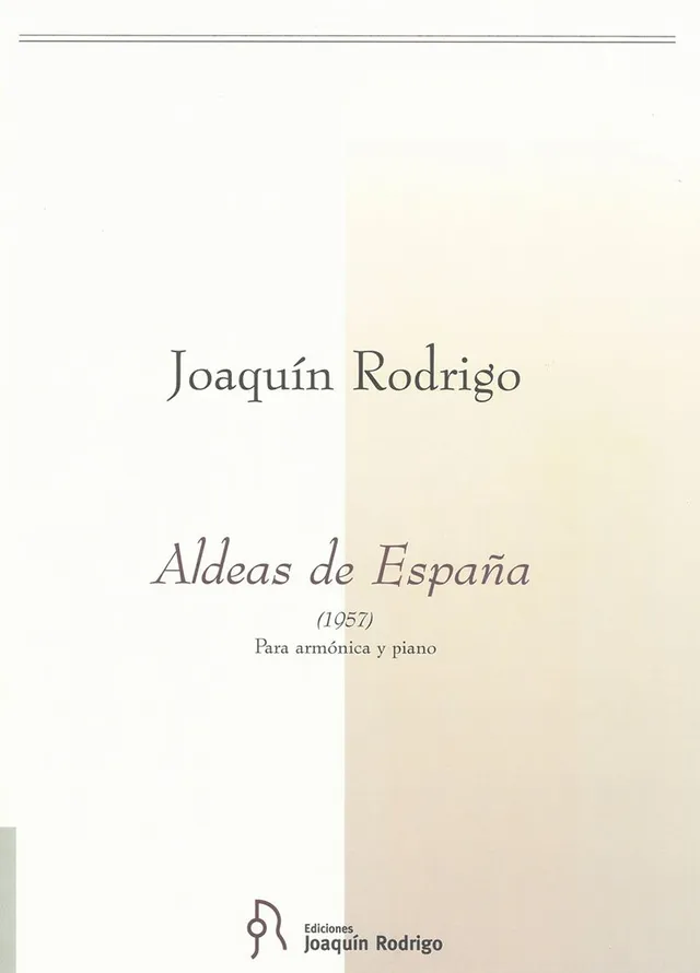 Ediciones Joaquín Rodrigo Aldeas de España noty harmonika klavír