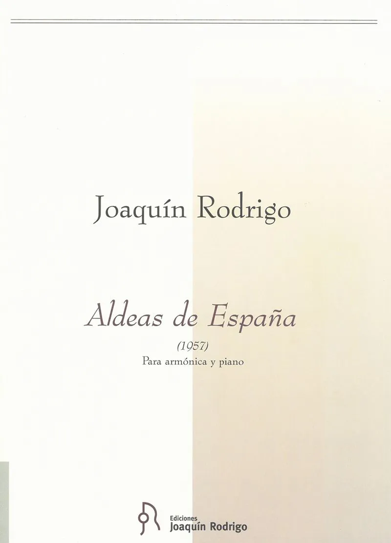 Ediciones Joaquín Rodrigo Aldeas de España noty harmonika klavír