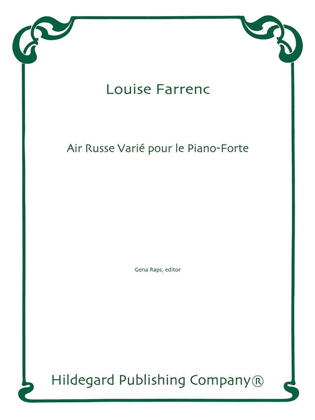 Hildegard Publishing Company Air Russe Farrenc noty pro klavír sólo