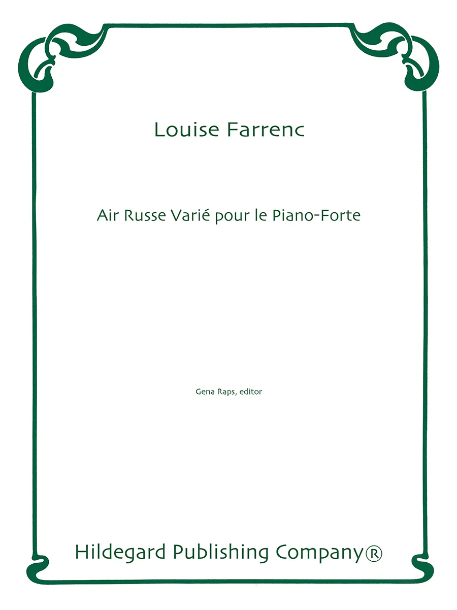 Hildegard Publishing Company Air Russe Farrenc noty pro klavír sólo