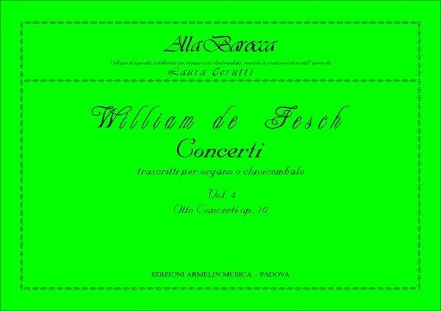Armelin Musica 8 concerti, op. 10 noty souborné vydání