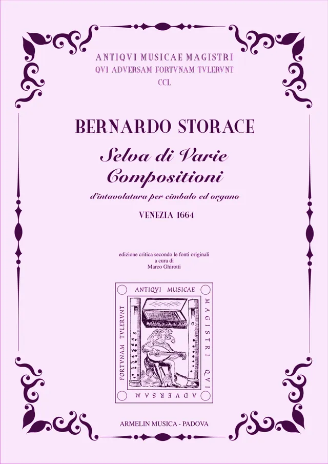 Armelin Musica Selva di varie composizioni Venezia 1664 noty cembalo