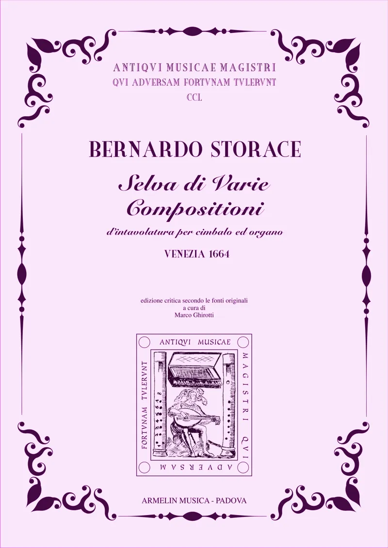 Armelin Musica Selva di varie composizioni Venezia 1664 noty cembalo