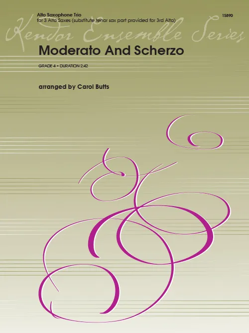 Kendor Music Moderato And Scherzo noty saxofony soutěžní