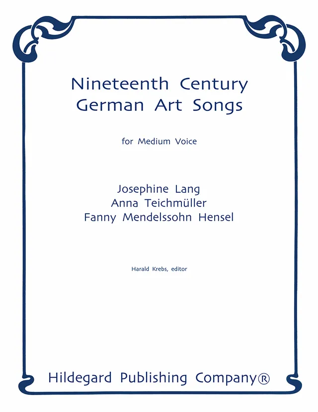 Hildegard Publishing Nineteenth Century German Art Songs noty střední hlas