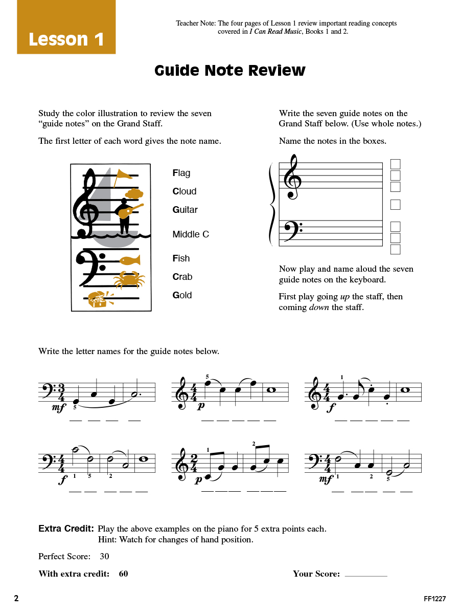 Faber I Can Read Music Book 3 noty pro klavír