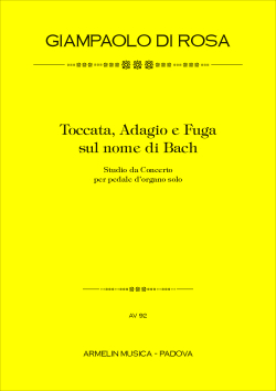 Armelin Musica Toccata Adagio e Fuga B.A.C.H. noty pro varhany