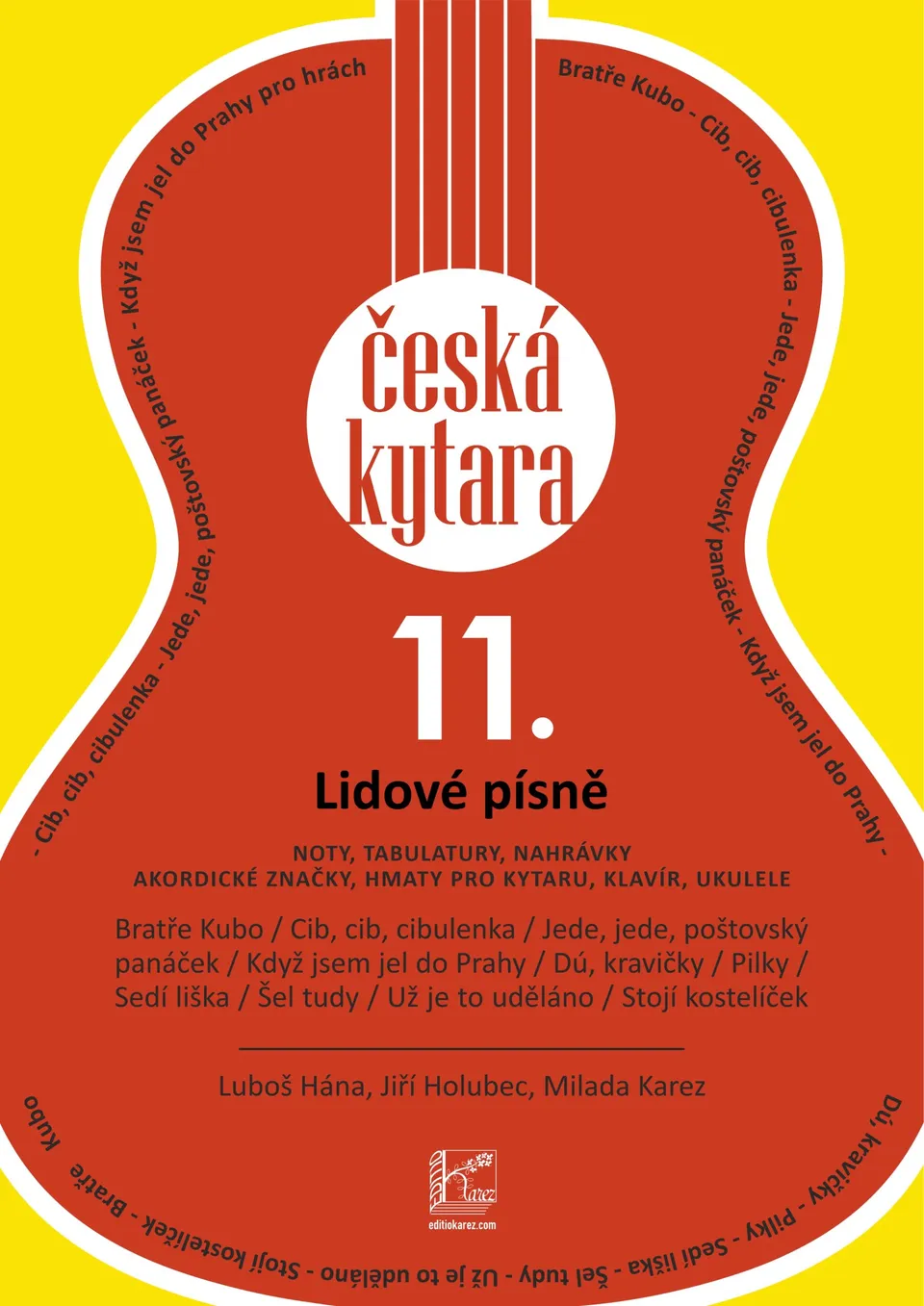 Česká kytara 11 Editio Karez noty lidové písně