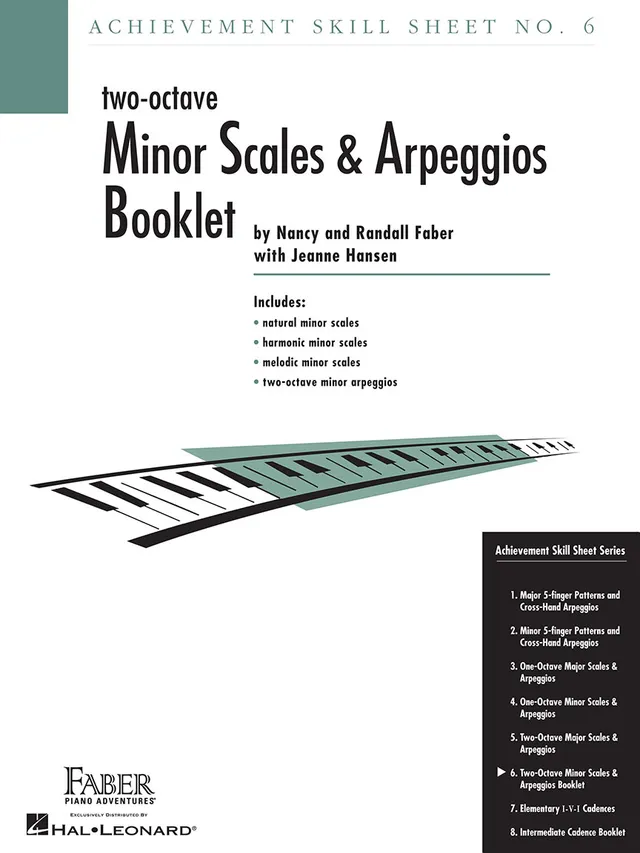 Faber Piano Adventures Skill Sheet No. 6 stupnice pro klavír