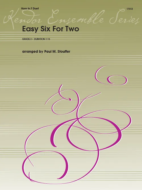 Kendor Music Easy Six For Two noty duo 6 skladeb