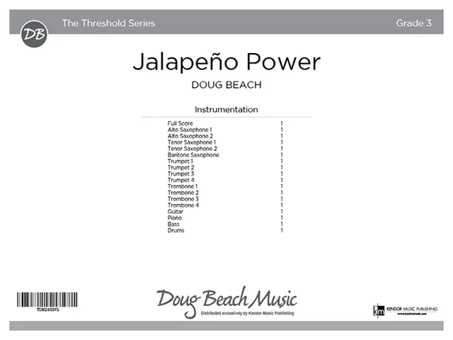 Kendor Music Jalapeño Power partitura samba koncert