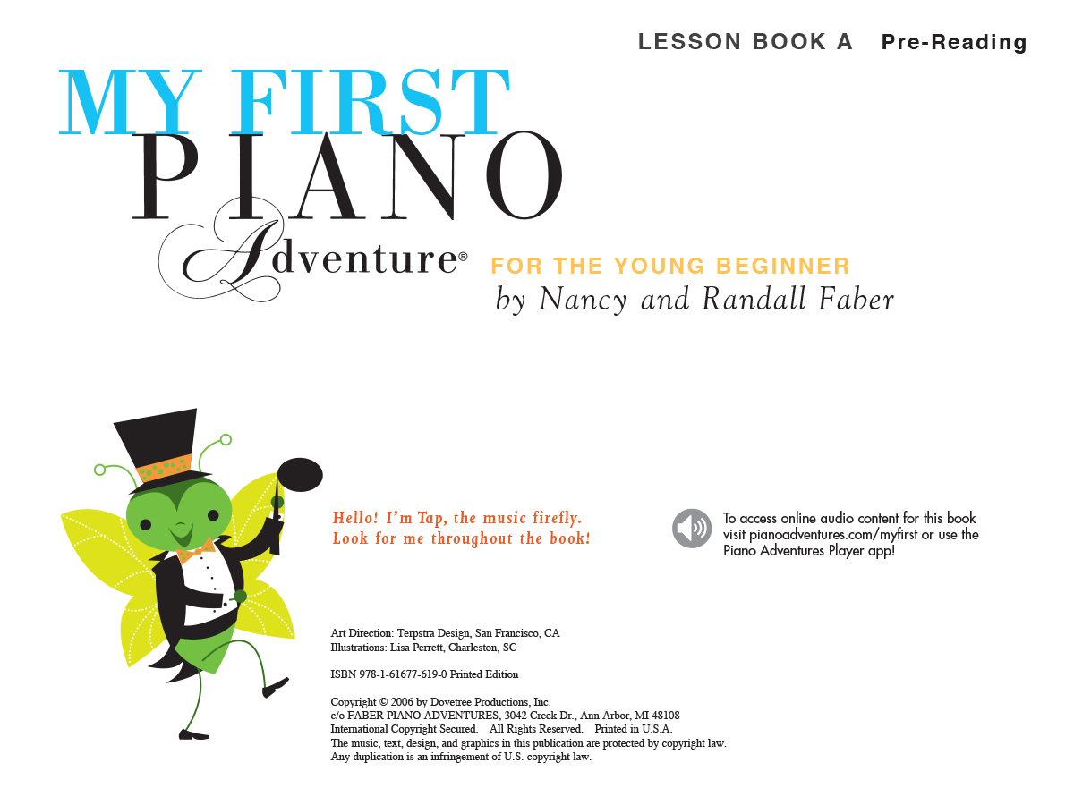 Faber Piano Adventures My First Piano Adventure Lesson Book A učebnice