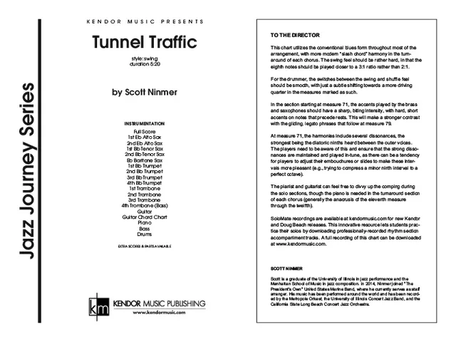 Kendor Music Tunnel Traffic partitura pro big band