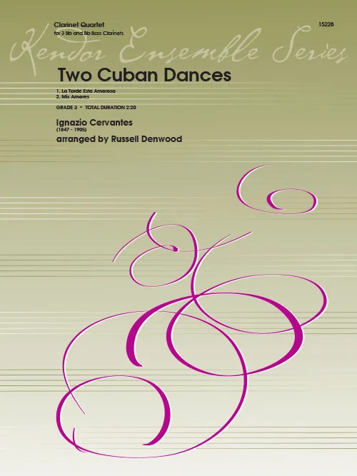 Kendor Music Two Cuban Dances noty klarinetový kvartet