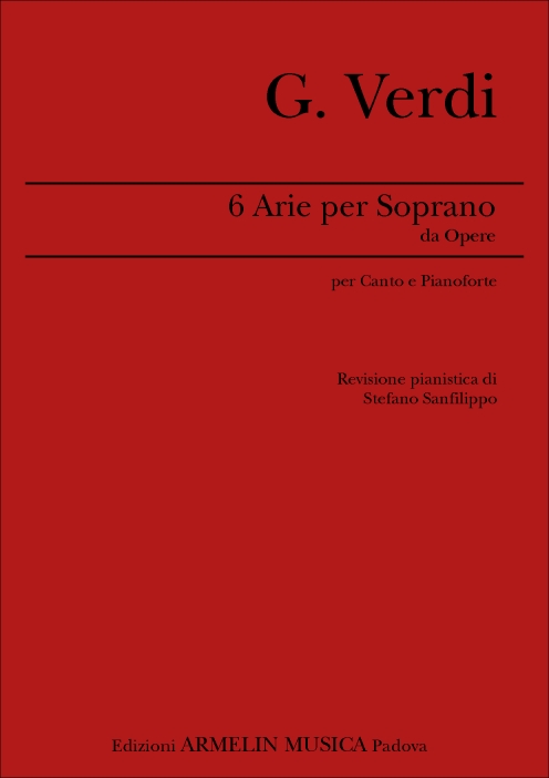 Armelin Musica 6 Arie da Opere Soprano noty pro sopran