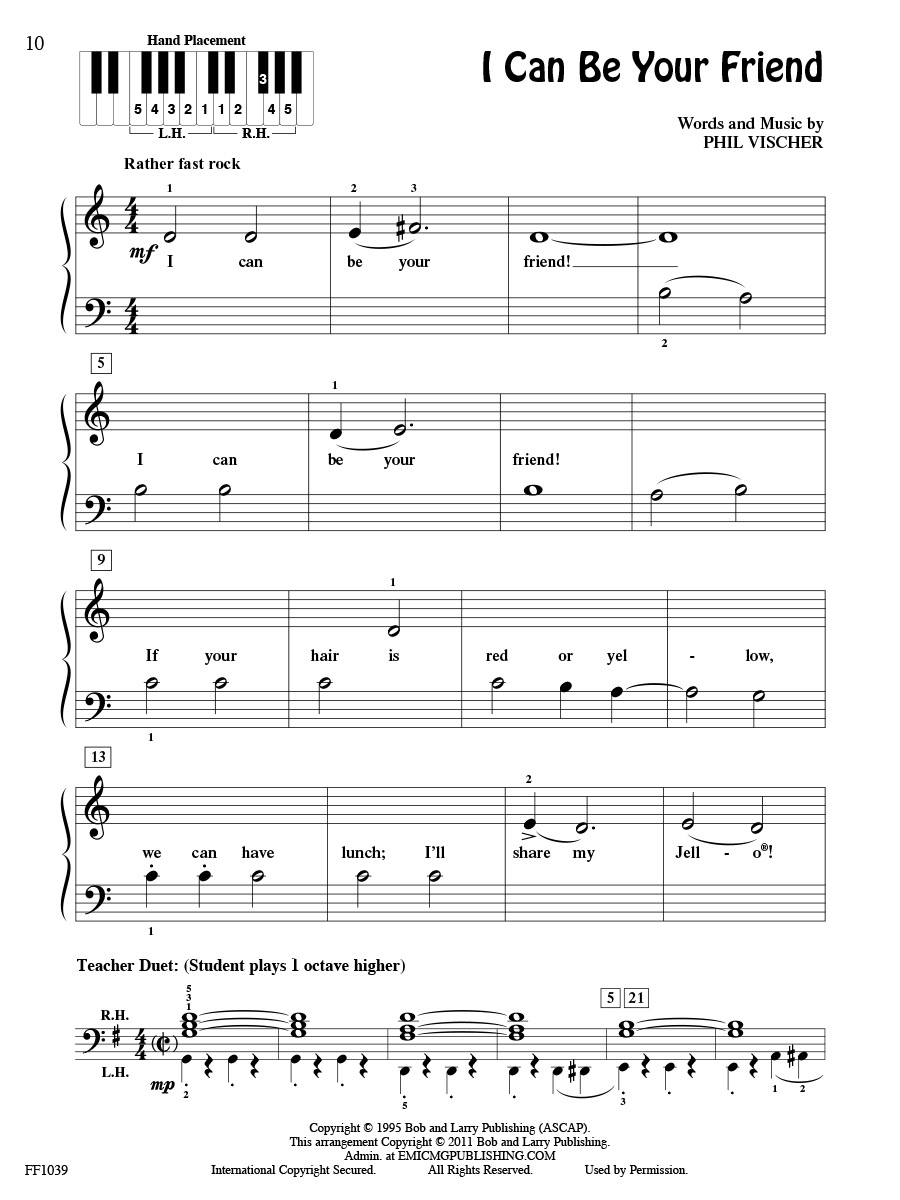 Faber PlayTime Piano Kids’ Songs noty Level 1