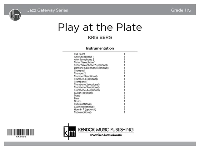 Kendor Music Play at the Plate partitura swing full score