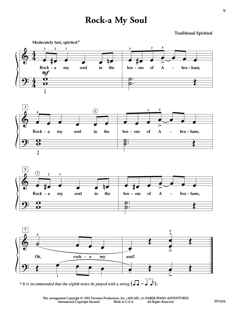 Faber Piano Adventures ShowTime Piano Hymns noty na klavír 2A