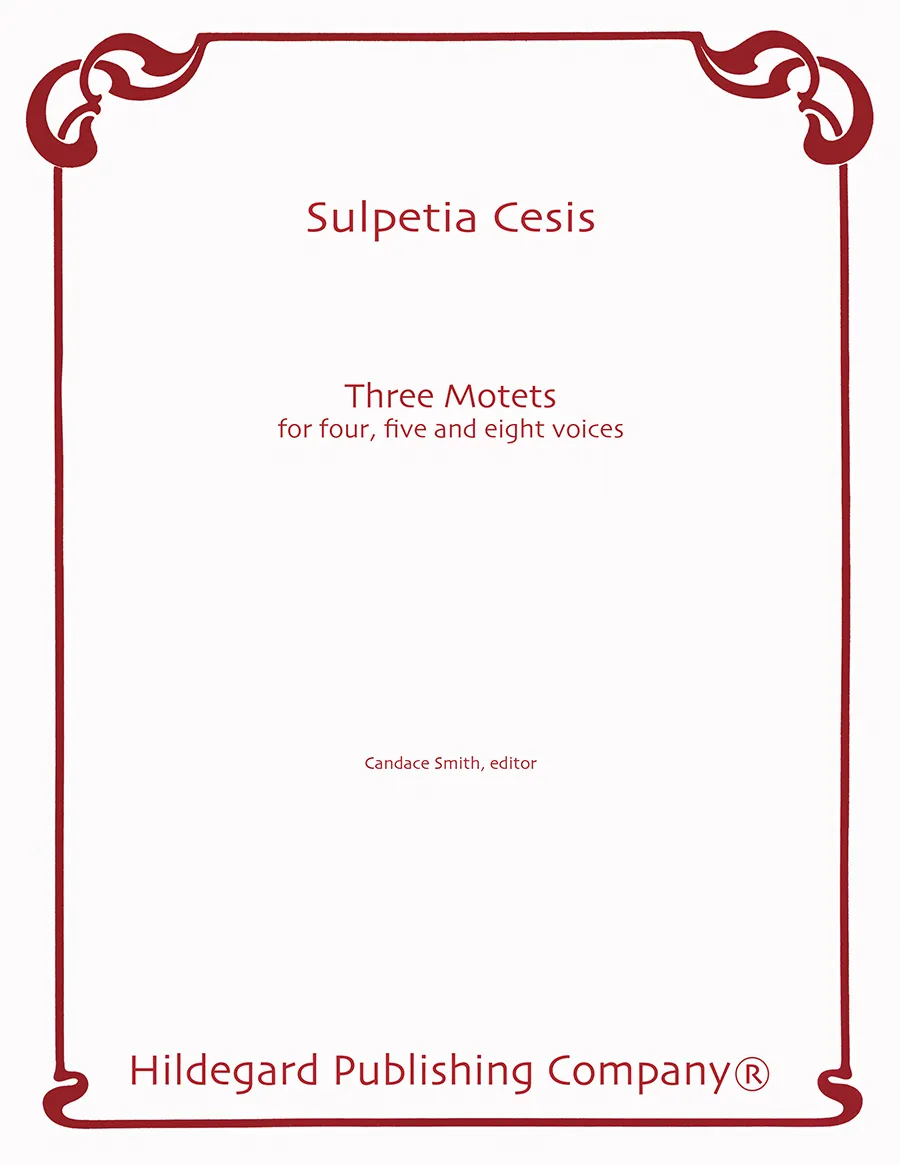Hildegard Publishing Three Motets Cesis noty sbor 4-8 hlasů