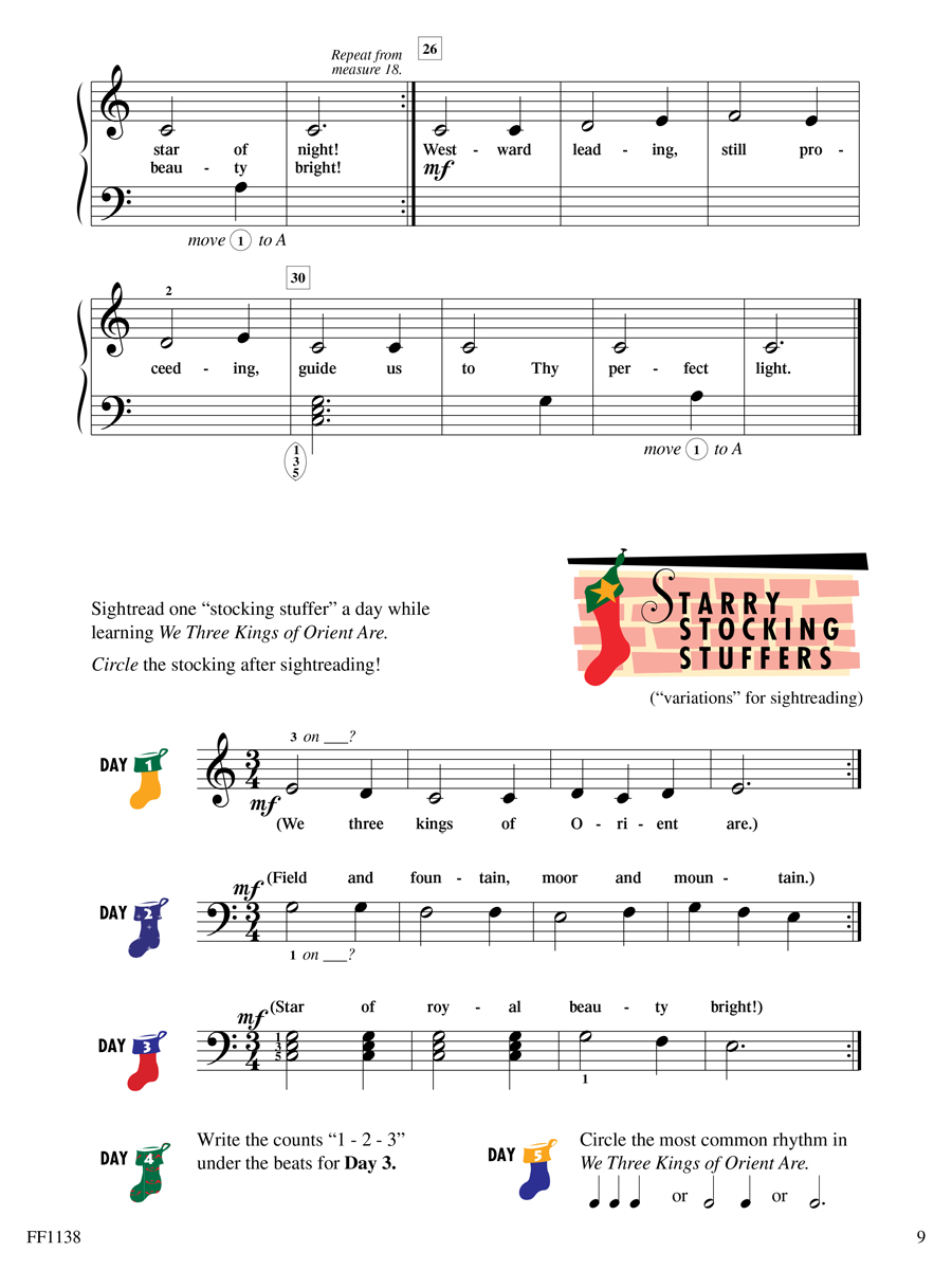 Faber Piano Adventures Level 1 Christmas noty pro klavír vánoční