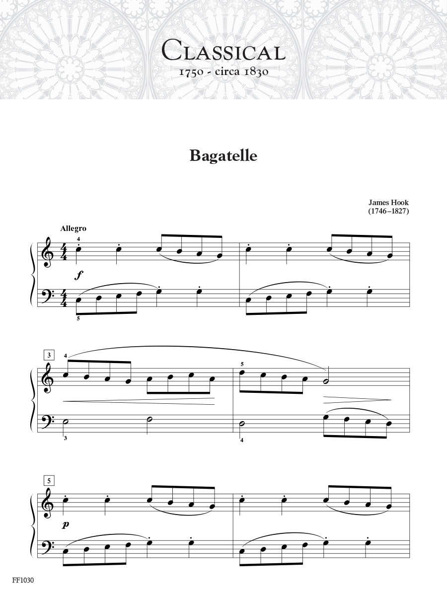 Faber Piano Literature Book 1 noty na klavír klasika 21 skladeb