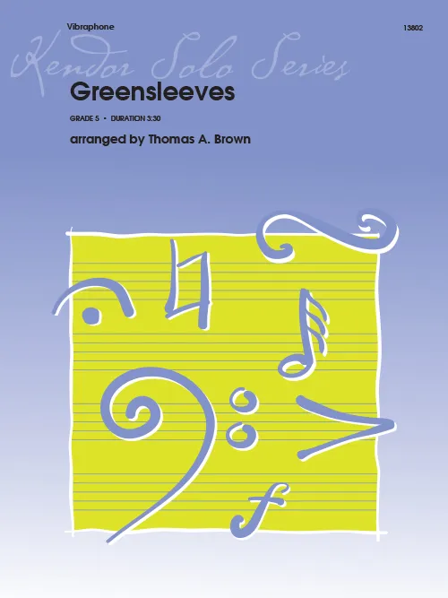 Kendor Music Greensleeves noty pro vibrafon vánoční solo