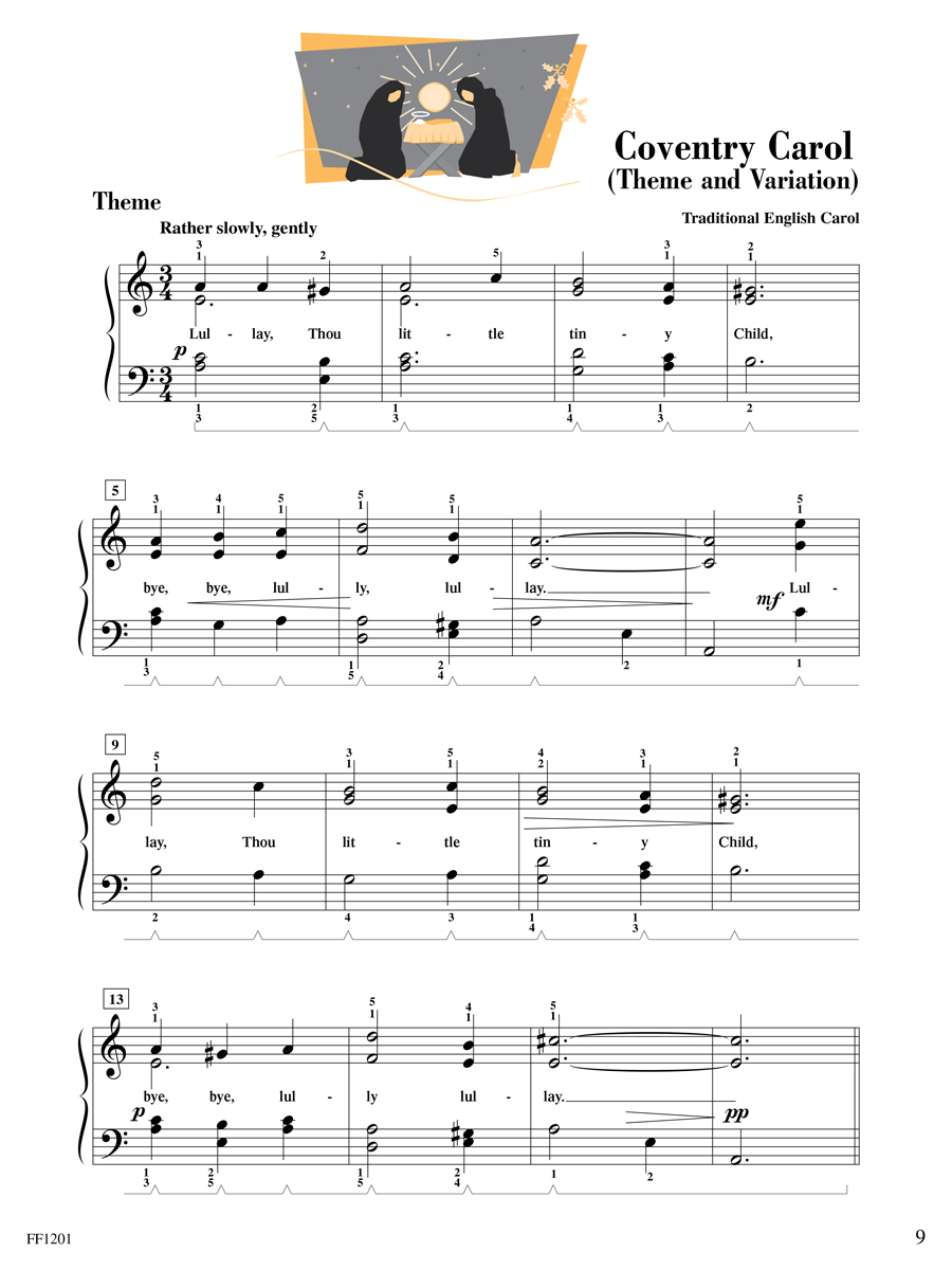 Piano Adventures Level 3B Christmas klavírní škola vánoční koledy