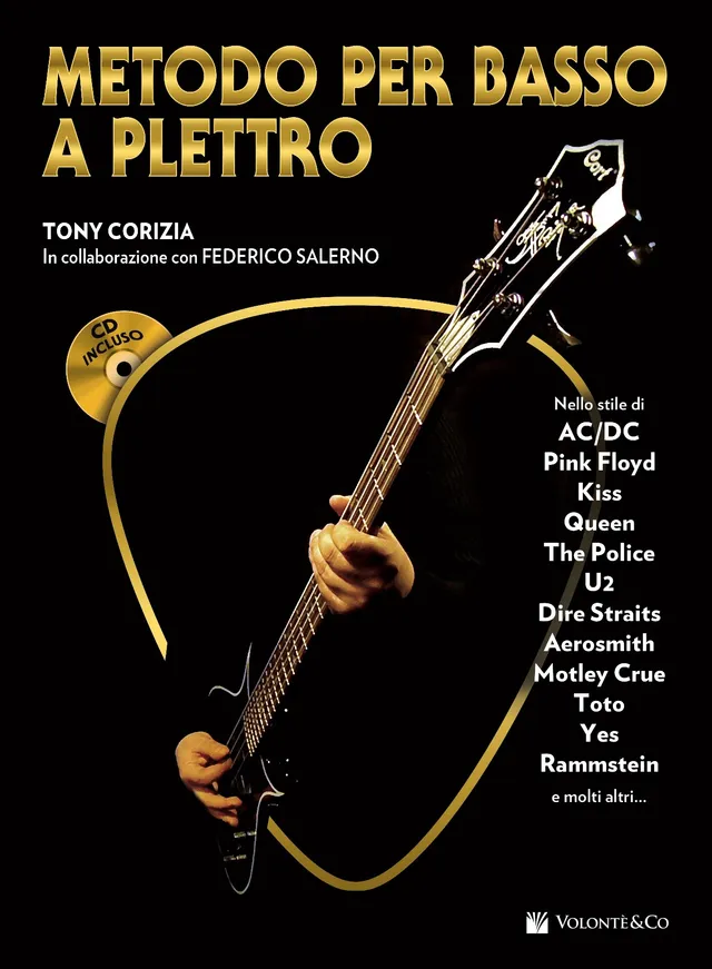 Volonte & Co Metodo per Basso a Plettro škola pro baskytaru s CD