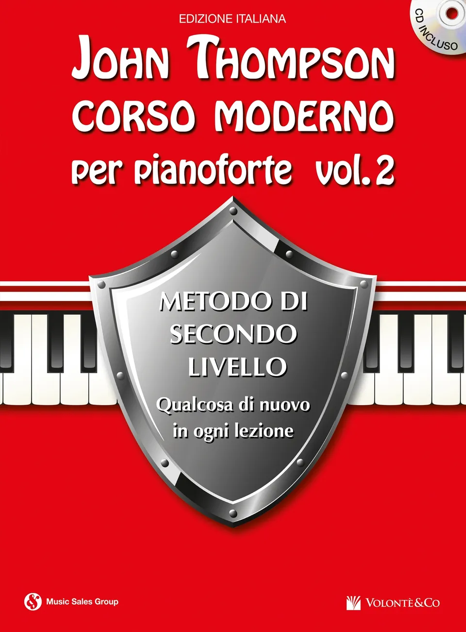 Volonte & Co Corso Moderno per Pianoforte Vol. 2 škola pro klavír s CD