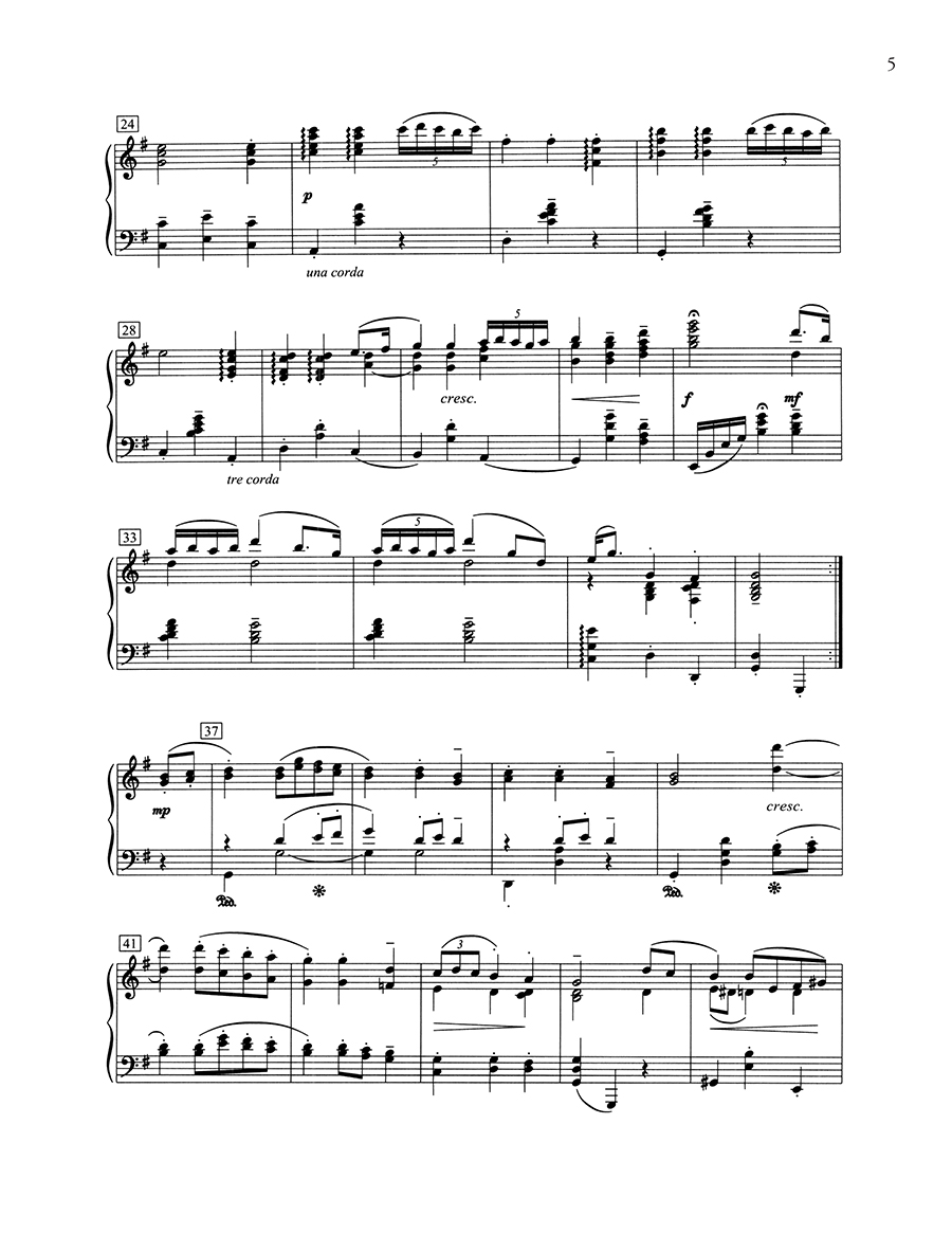 Hildegard Publishing Serenata suita pro klavír Hopekirk