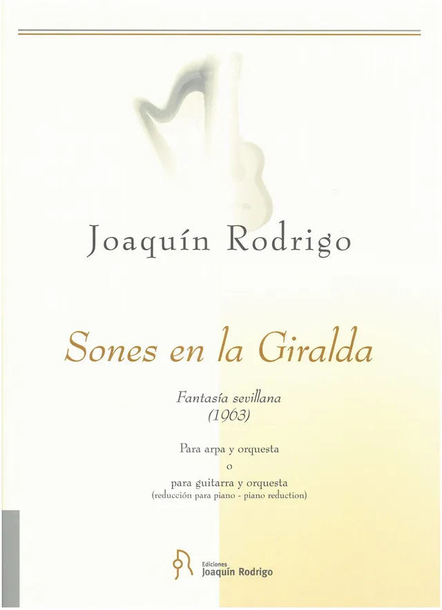 Ediciones Joaquín Rodrigo Sones en la Giralda noty harfa klavír