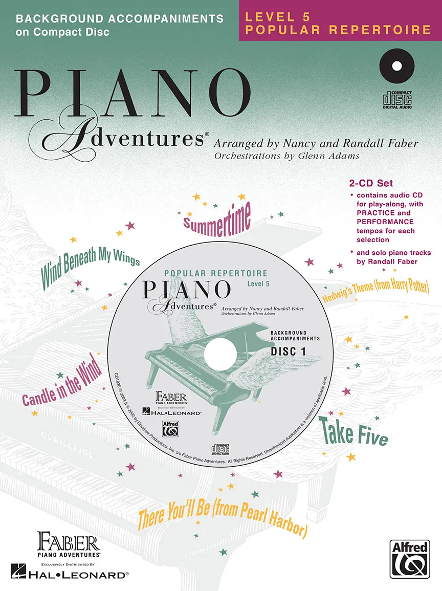 Piano Adventures Level 5 Popular Repertoire CD doprovod