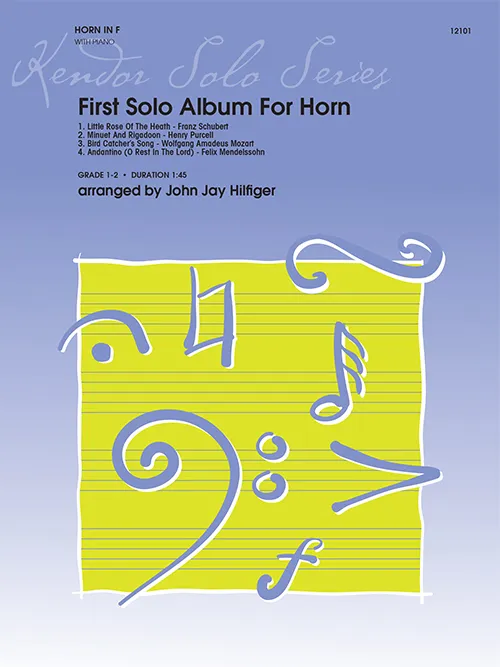 Kendor Music First Solo Album For Horn noty lesní roh