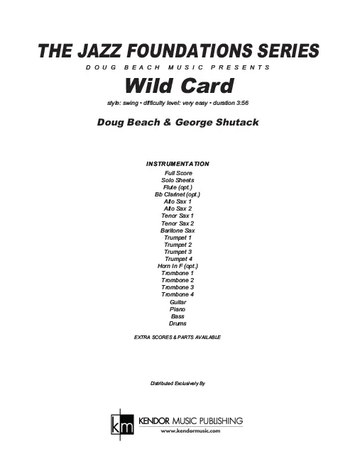 Kendor Music Wild Card noty full score blues