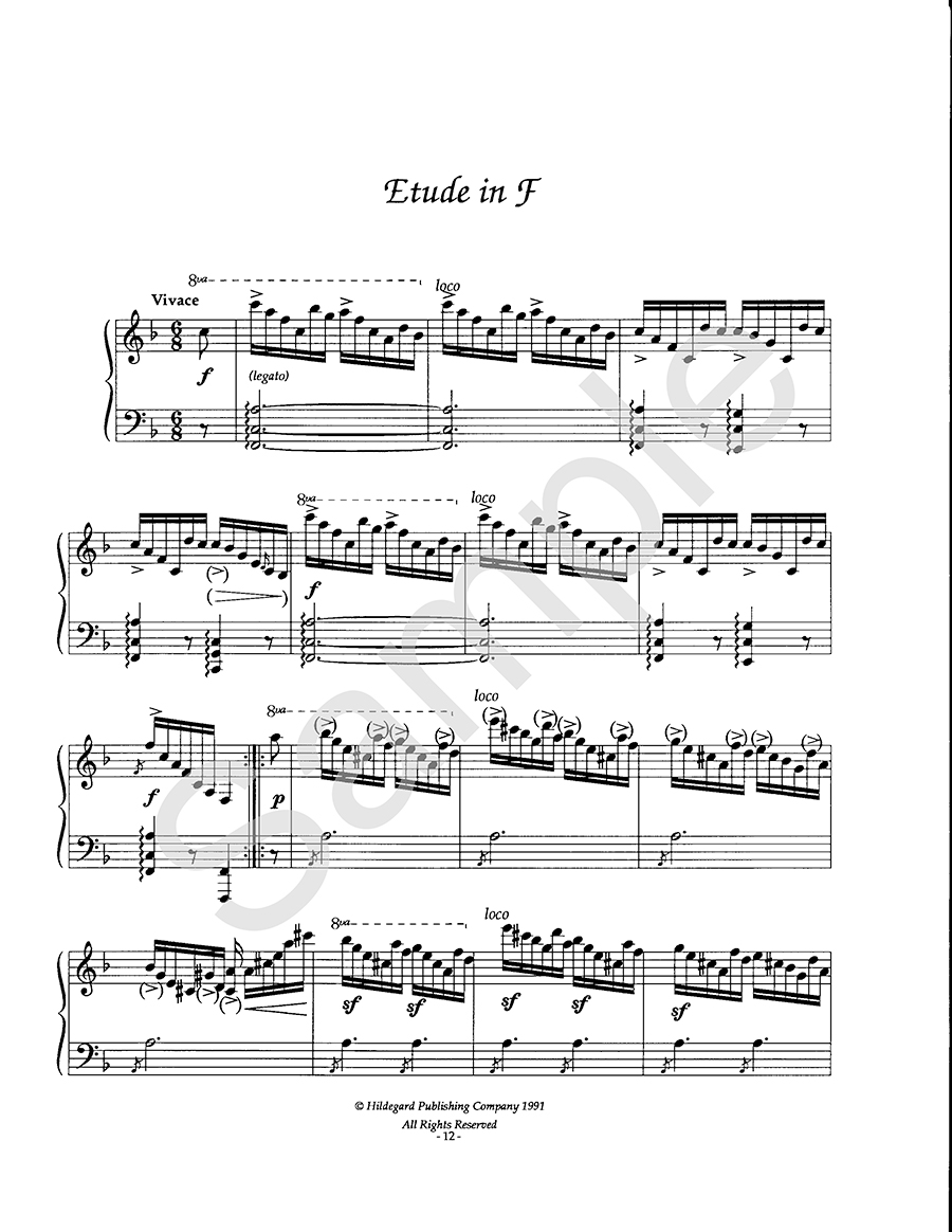 Hildegard Music for Piano Szymanowska noty pro klavír tance a etudy