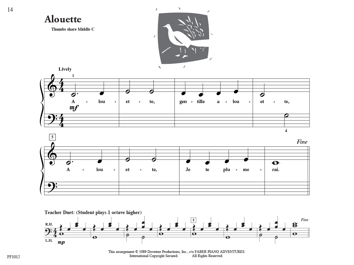 Faber Piano Adventures PreTime Piano Favorites noty primer