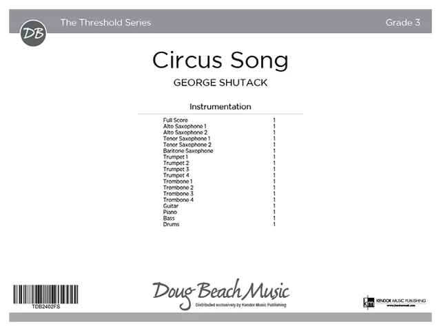 Kendor Music Circus Song noty pro jazz band 3/4