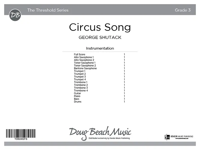 Kendor Music Circus Song noty pro jazz band 3/4