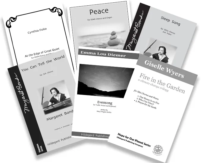 Hildegard Treble Chorus Sampler Pack noty pro ženský sbor 6 titulů