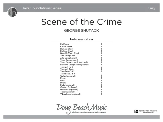 Kendor Music Scene of the Crime partitura Big Band swing
